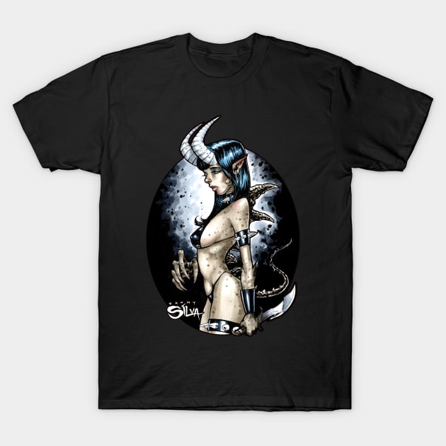 Sexy Succubus T-Shirt by dsilvadesigns